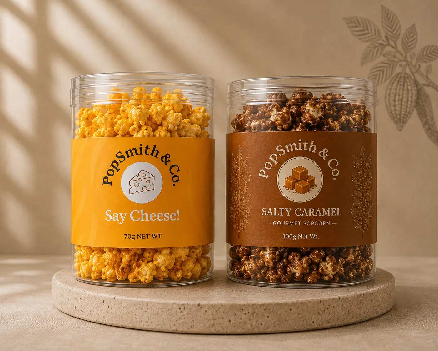 Cheese & Caramel Combo gourmet popcorn tin by Popsmith & Co.