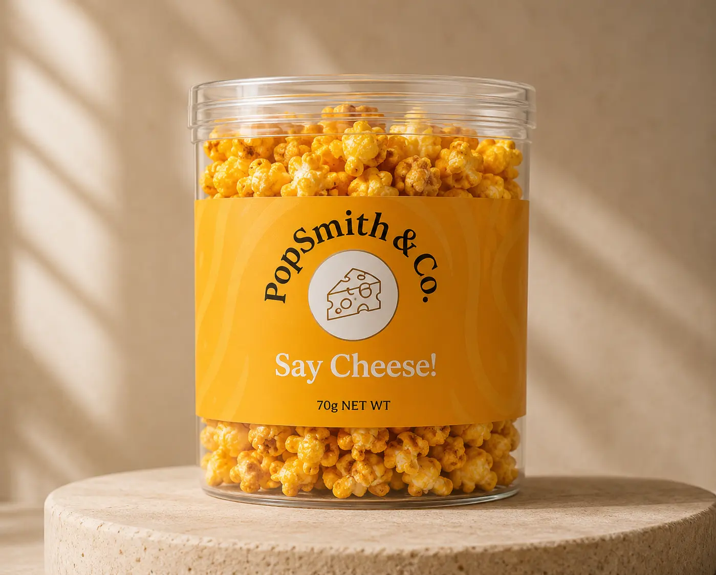 Say Cheese! gourmet popcorn tin by Popsmith & Co.