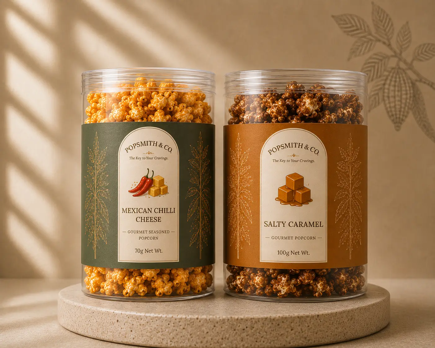 Mexican & Caramel Combo gourmet popcorn tin by Popsmith & Co.